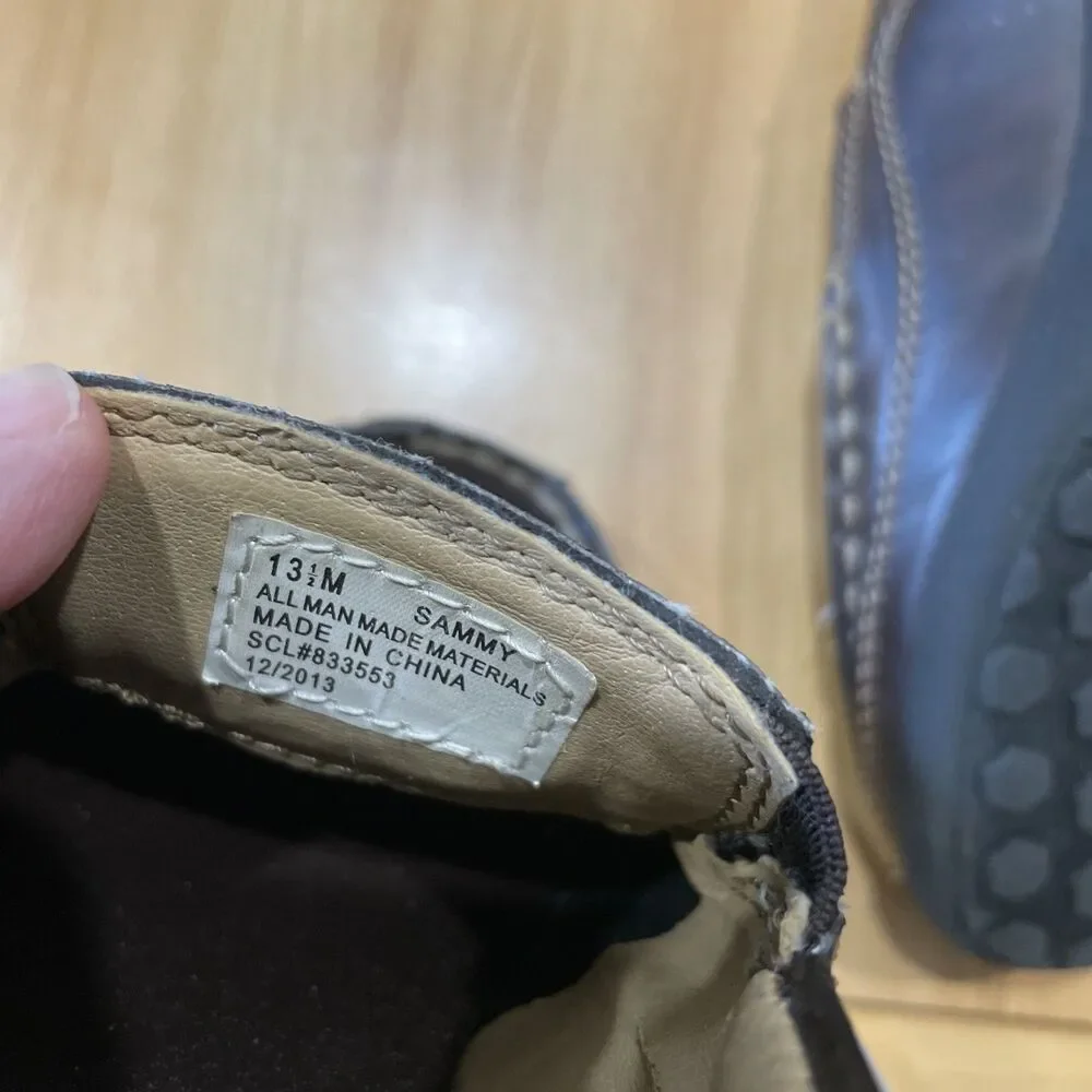 Madison Avenue Boys Size 13 1/2 M Loafers Little Tear Next To The Size Label